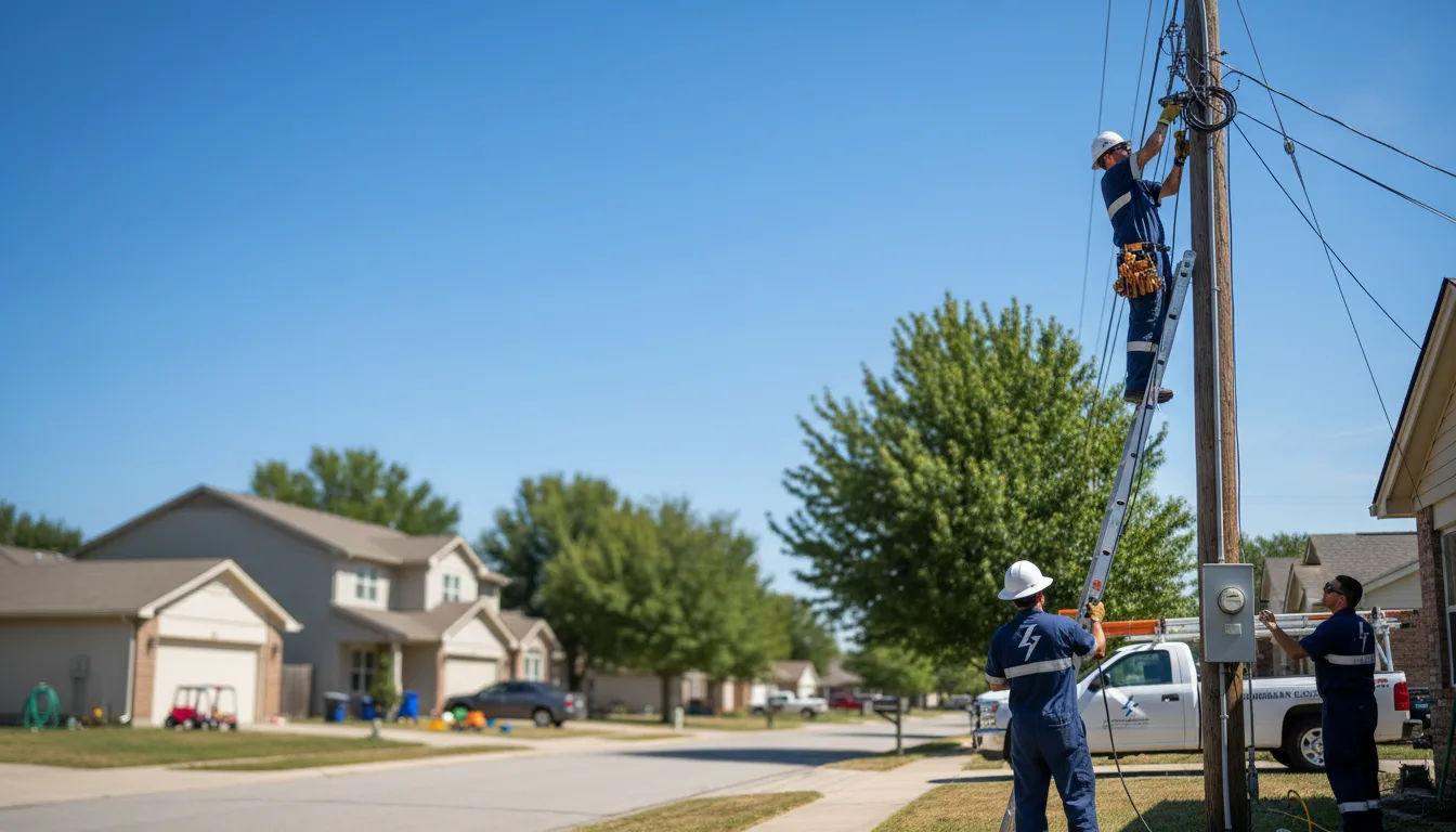 Residential electrician providing installation services in Harristown, IL